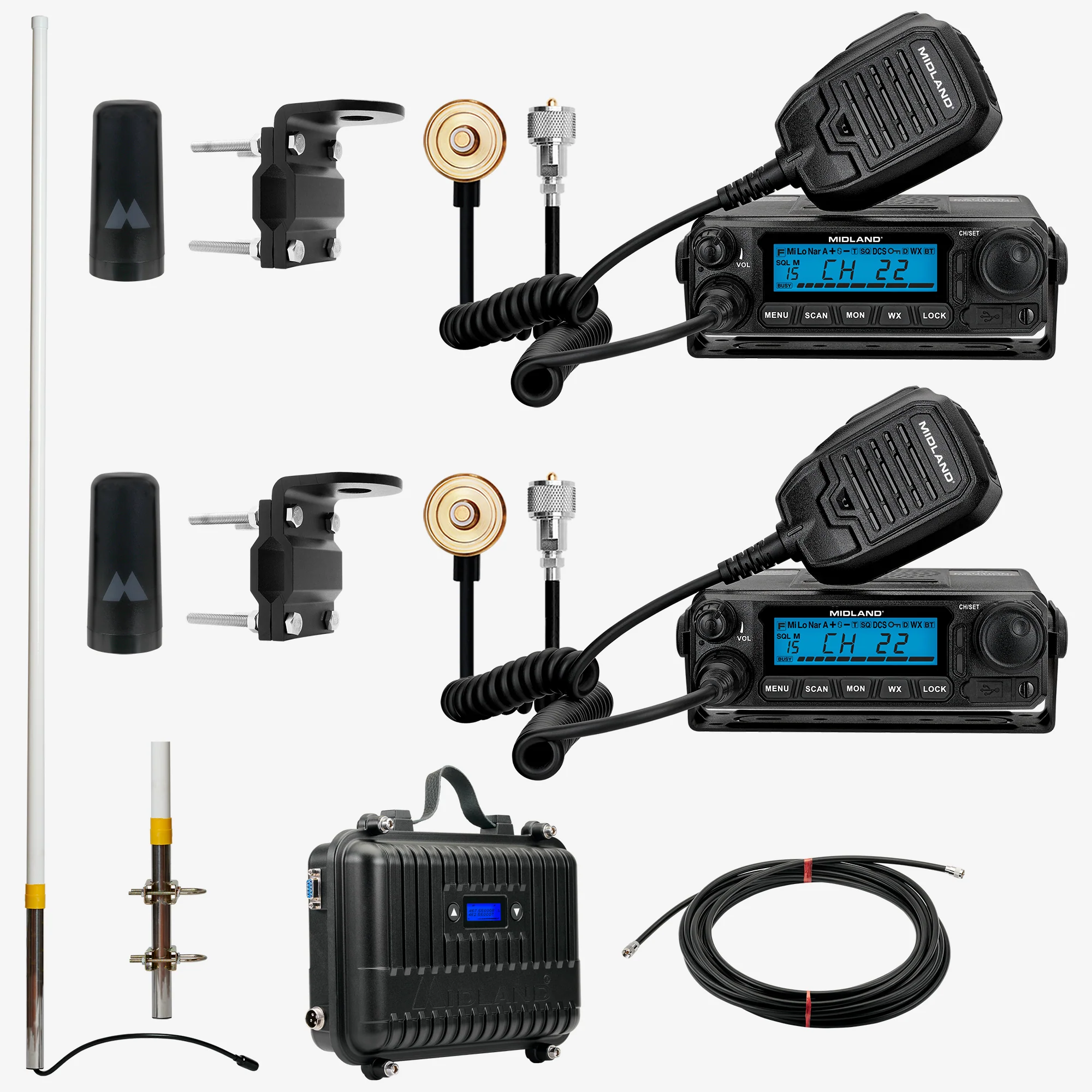 MXR500AG 50W MicroMobile GMRS Two-Way Radio | Repeater Bundle