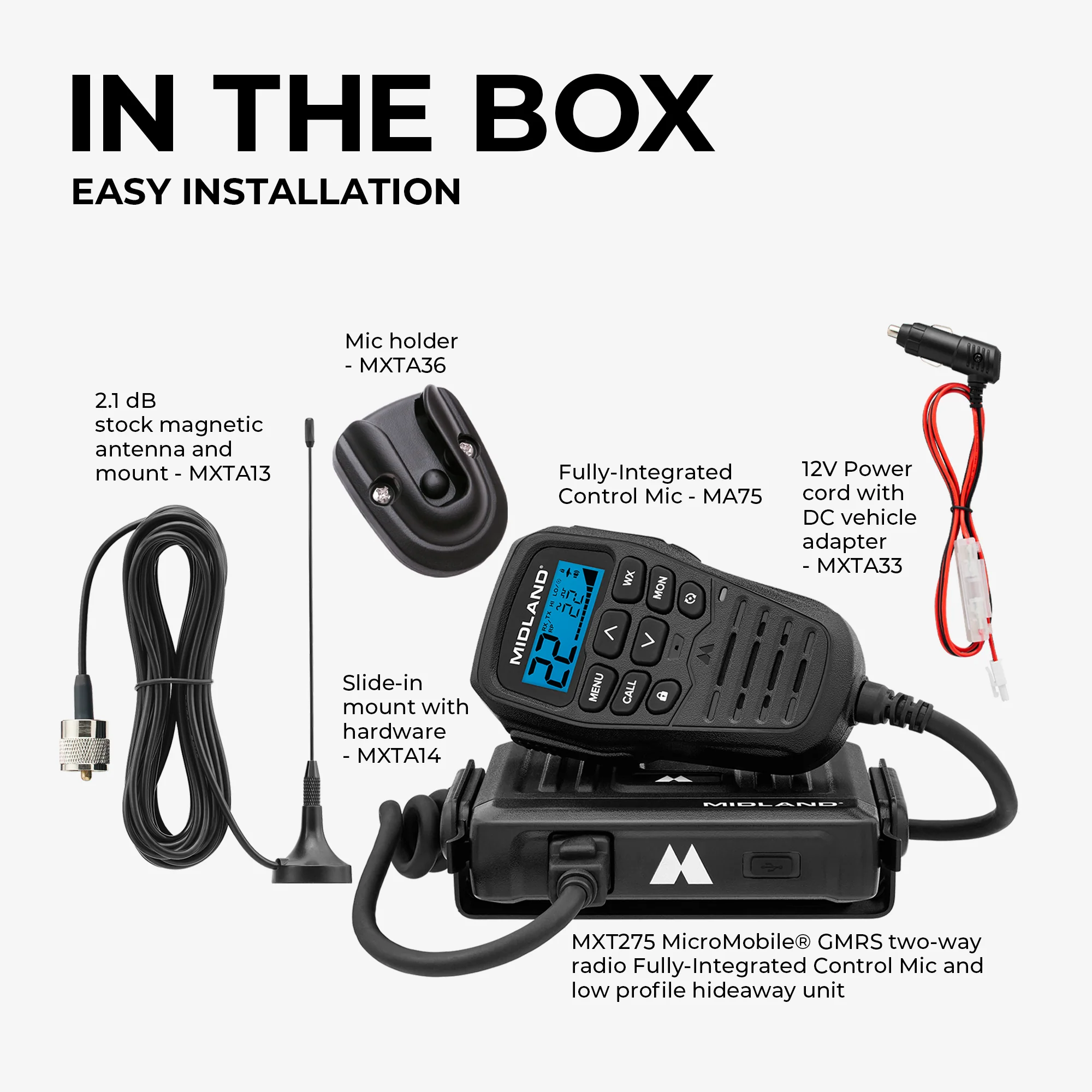 MXT275 15W MicroMobile GMRS Two-Way Radio - Image 3