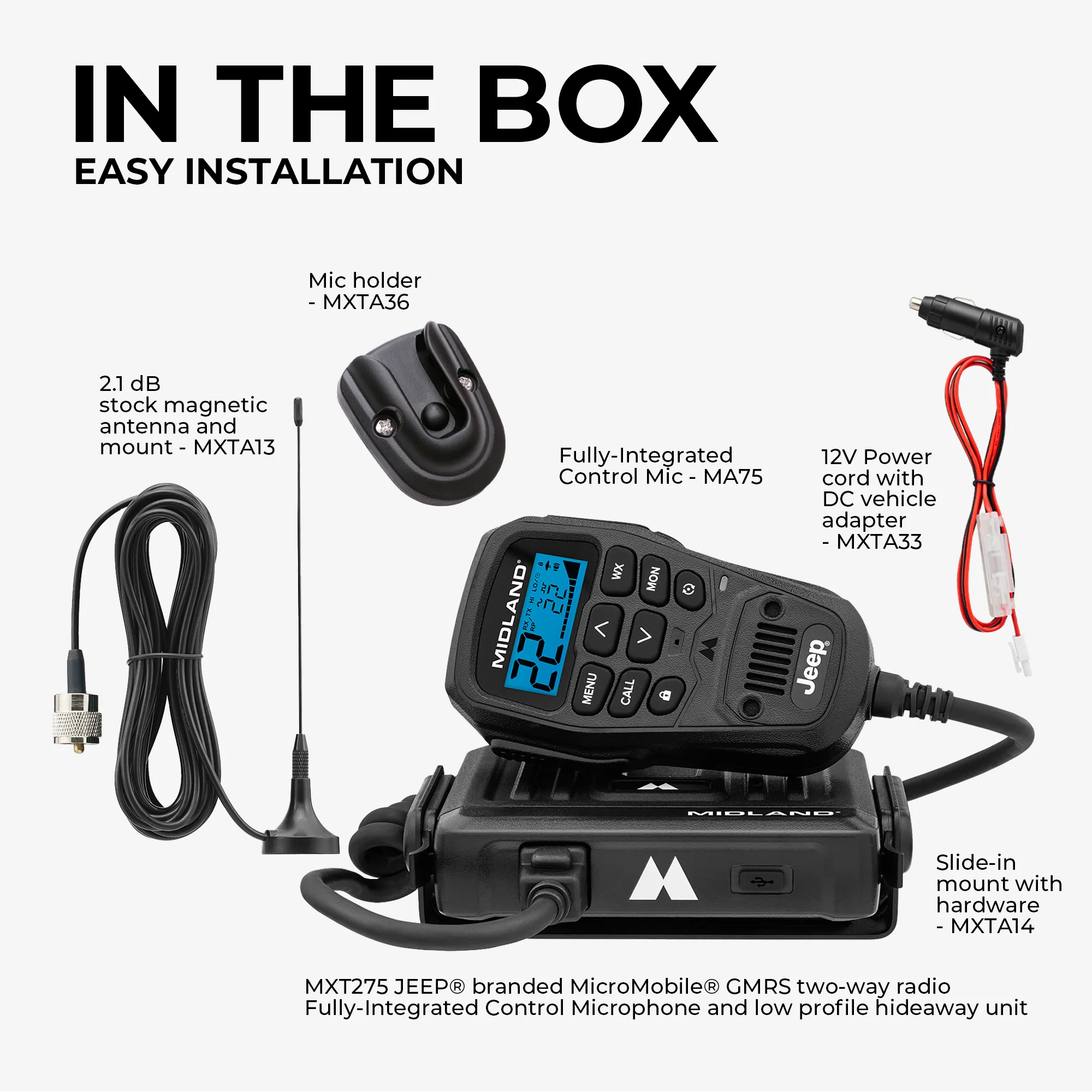 MXT275J 15W MicroMobile GMRS Two-Way Radio - Image 7