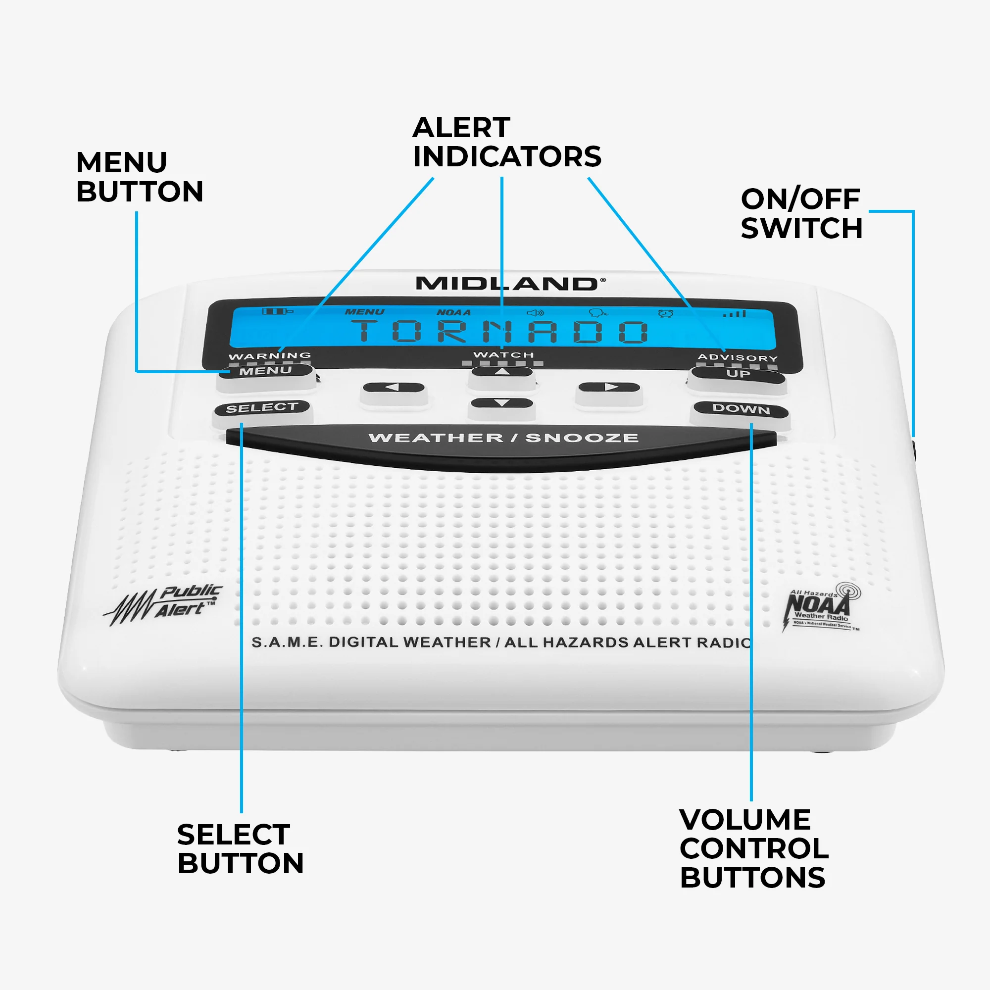 WR120 NOAA Weather and Emergency Alert Radio - Image 3